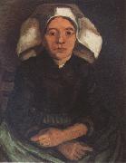 Vincent Van Gogh Peasant Woman,Seated,With White Cap (nn04) oil painting picture wholesale